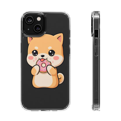 Kawaii Shiba Inu Phone Case with Donut