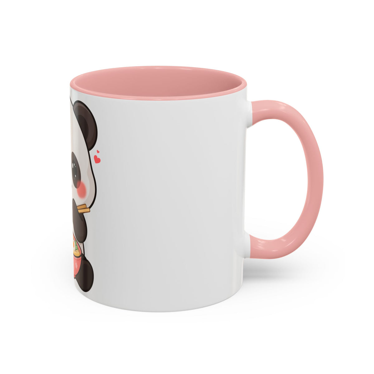 Kawaii Panda Ramen Mug, Cute Accent Coffee Mug