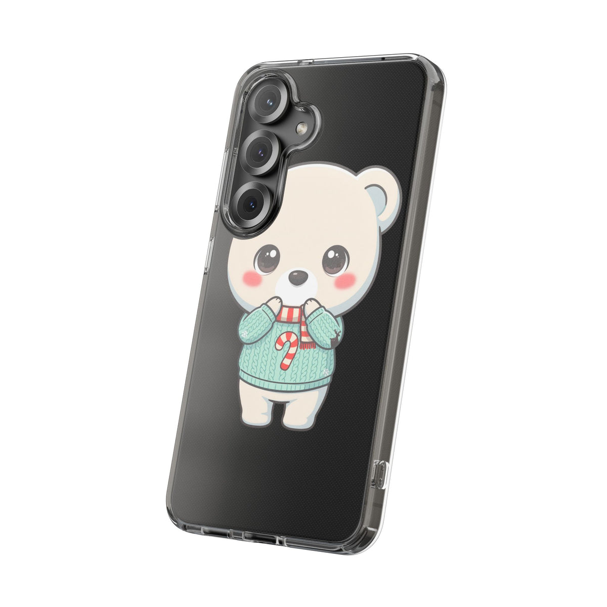 Kawaii Christmas Bear Phone Case for Holiday Season