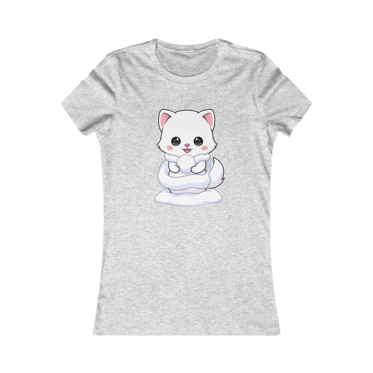 Kawaii Arctic Fox T-Shirt for Cute Winter Style