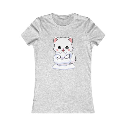 Kawaii Arctic Fox T-Shirt for Cute Winter Style