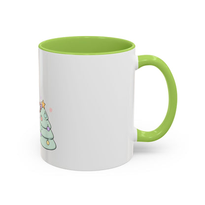 Kawaii Snowman Christmas Mug, Accent Coffee Mug