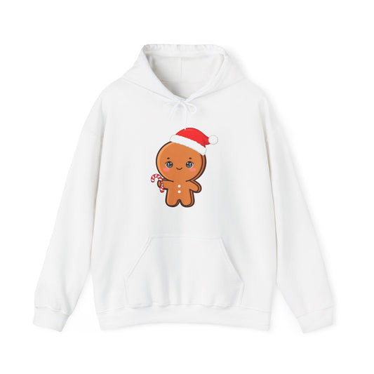 Kawaii Gingerbread Hoodie, Cute Christmas Unisex Sweatshirt