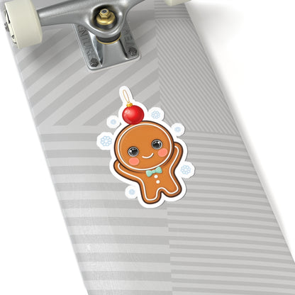 Christmas Gingerbread Sticker for Holiday Decorating