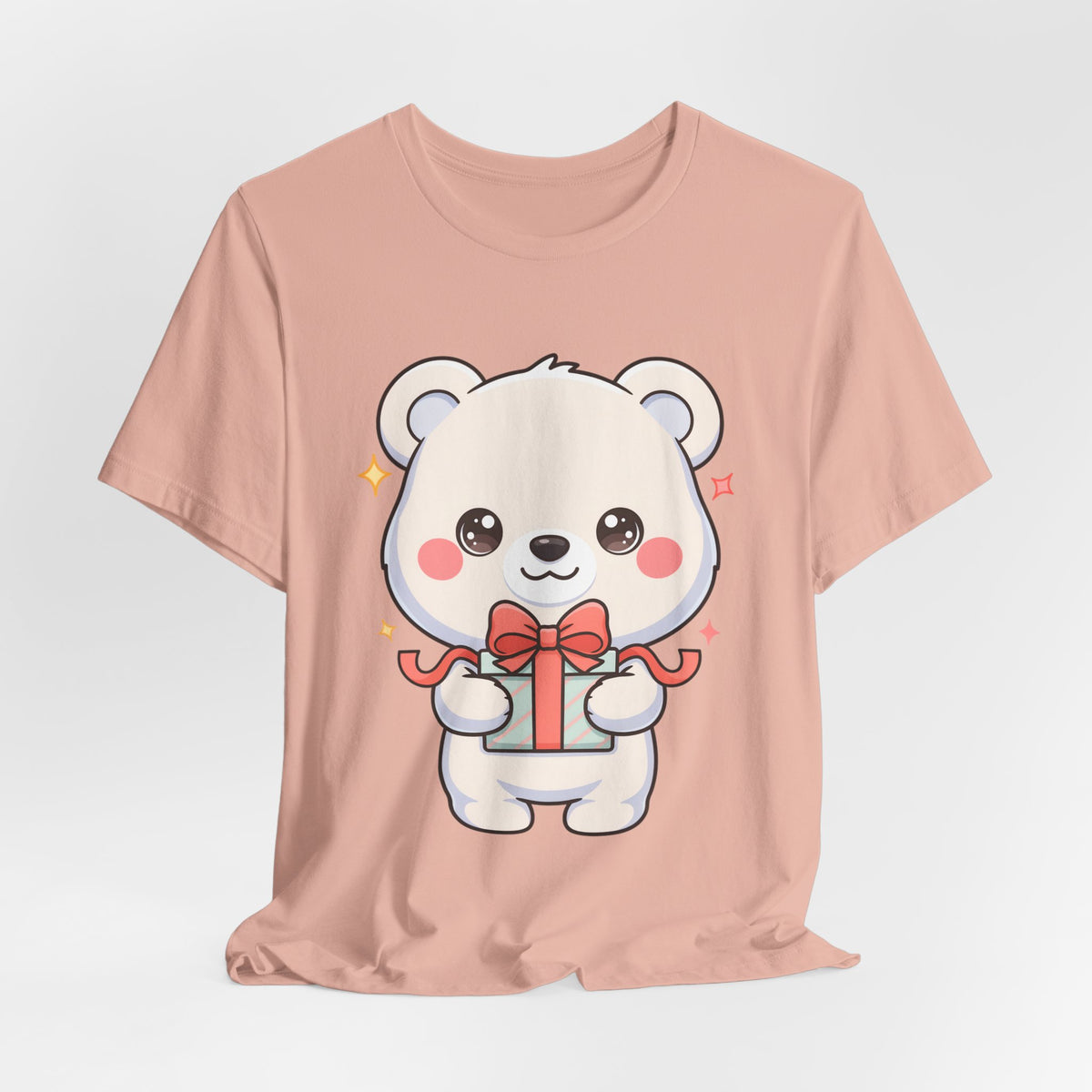 Kawaii Polar Bear Gift T-Shirt for Cute Holiday Cheer