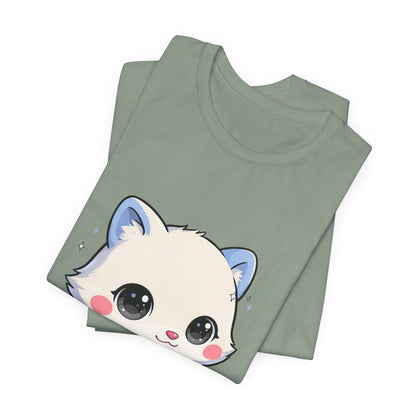 Kawaii Arctic Fox T-Shirt for Winter Gift Giving