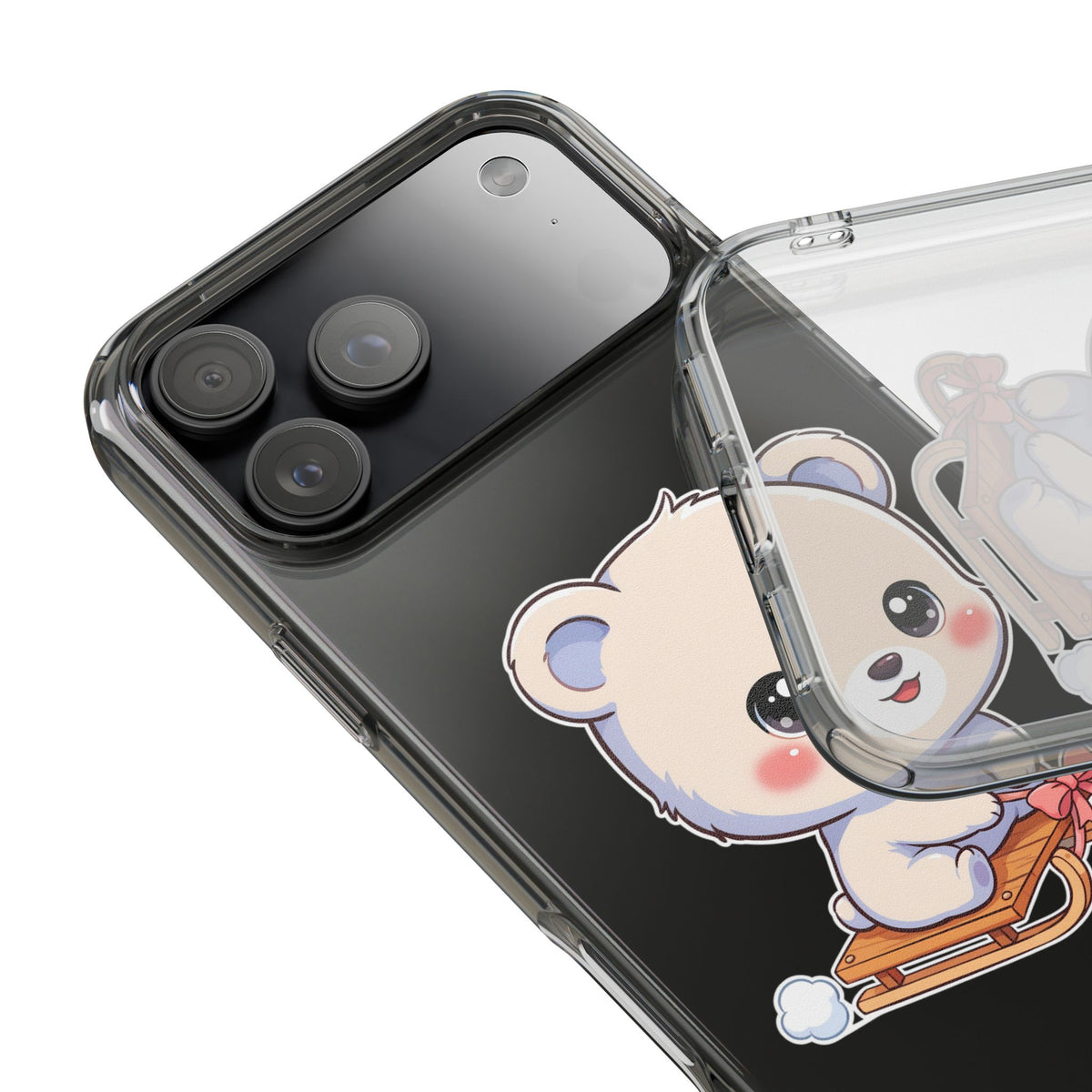 Kawaii Polar Bear Phone Case, Cute Winter Gift