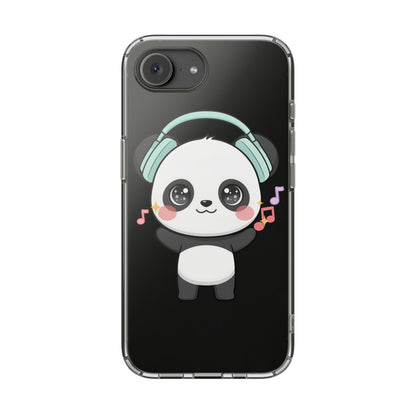Kawaii Panda Phone Case with Headphones