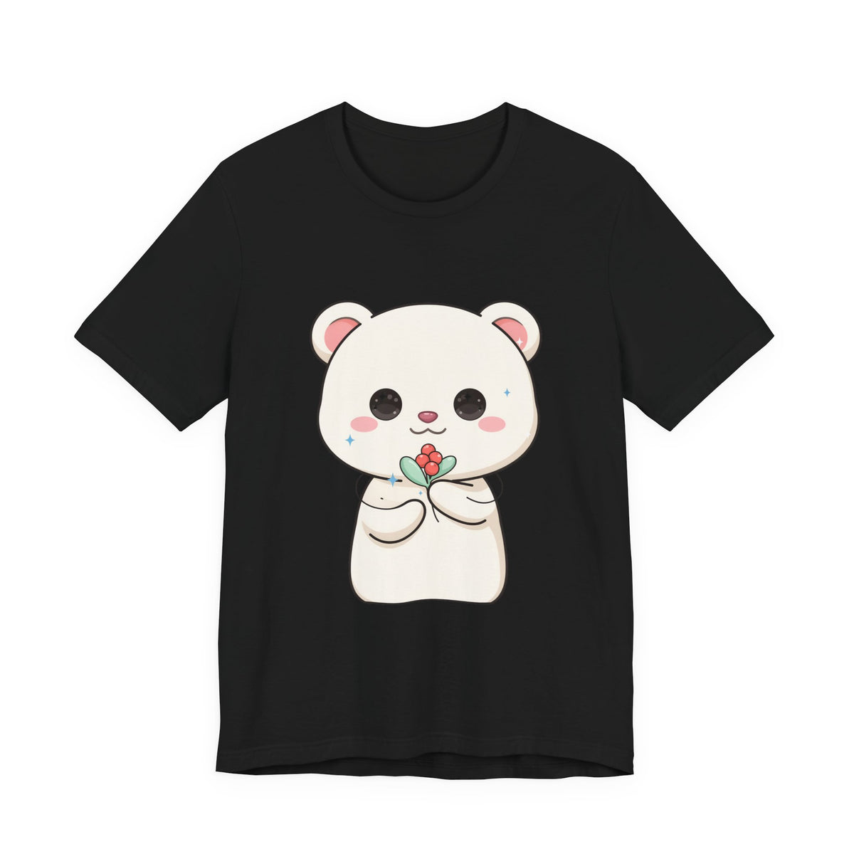Kawaii Polar Bear Christmas T-Shirt for Cute Holiday Fans