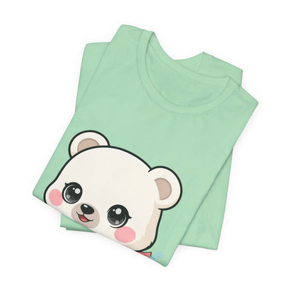 Kawaii Ice Skating Polar Bear Tee for Winter Gift Giving