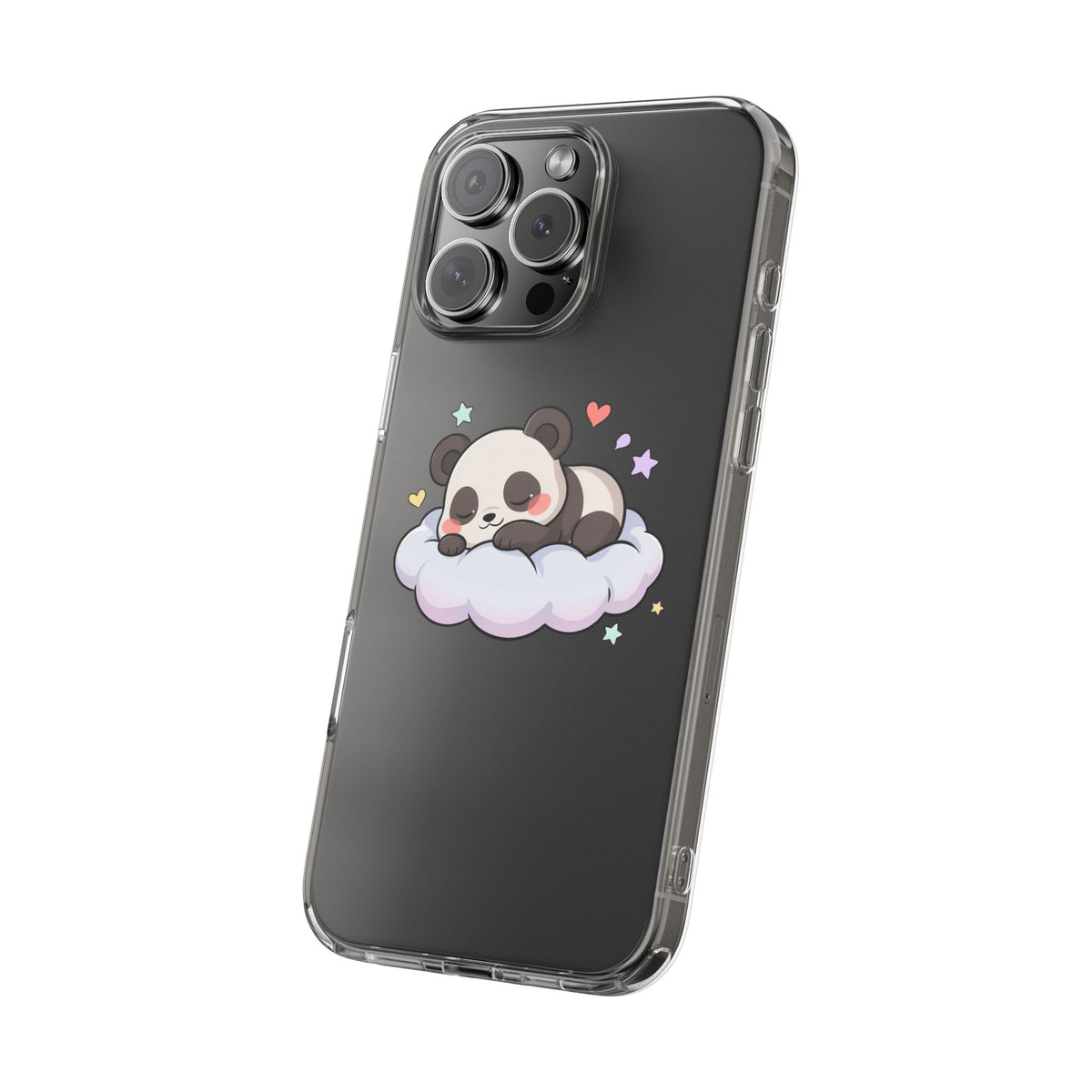 Sleeping Panda Clear Impact-Resistant Phone Case