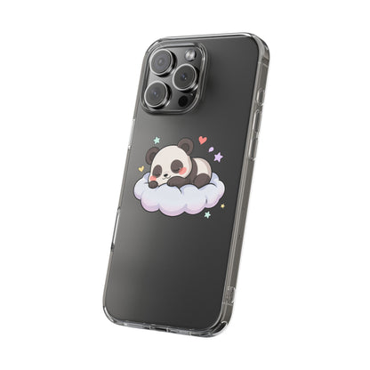 Sleeping Panda Clear Impact-Resistant Phone Case