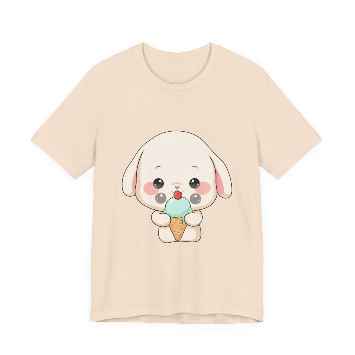 Kawaii Bunny Ice Cream Tee for Cute Style Lovers