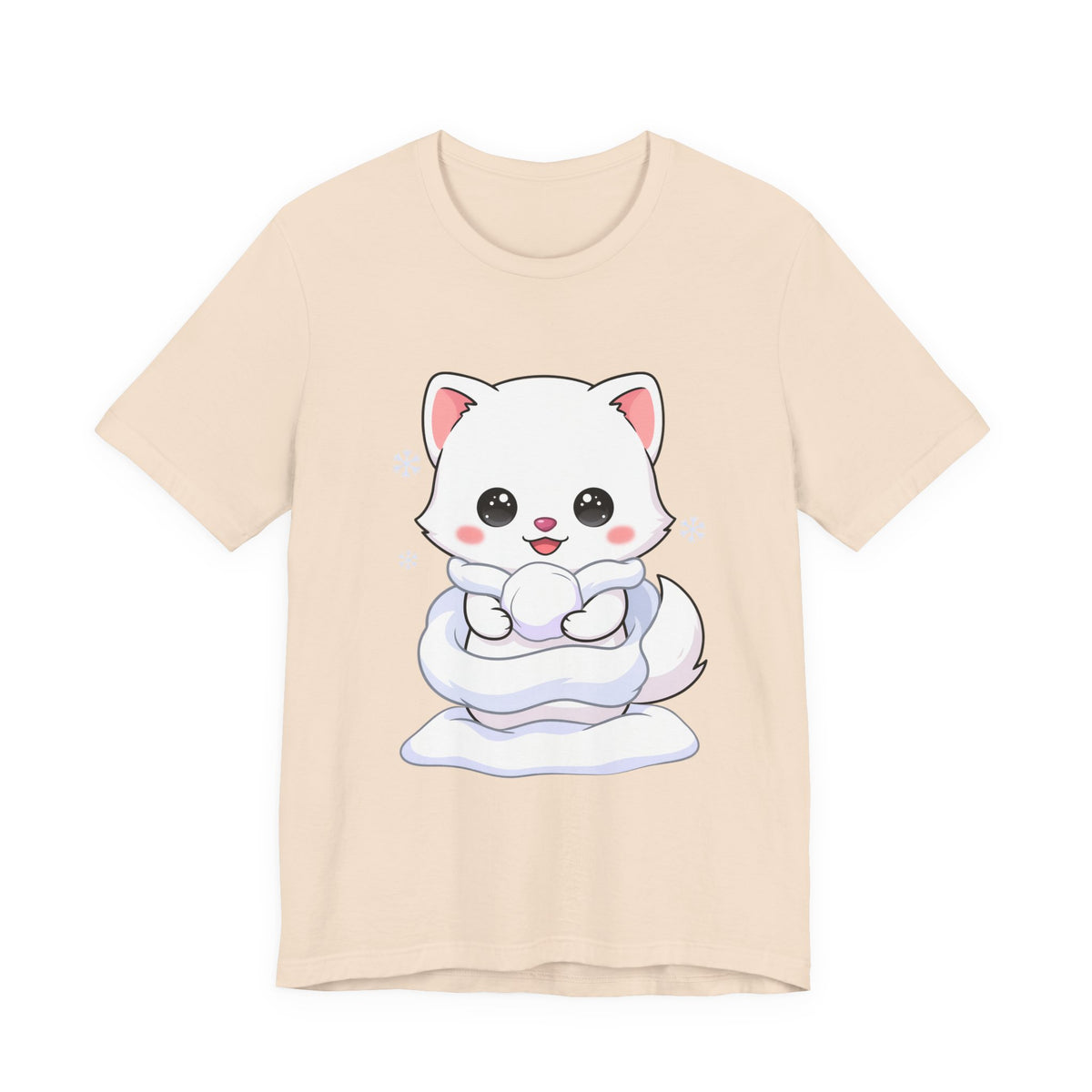 Kawaii Arctic Fox T-Shirt for Cute Winter Style