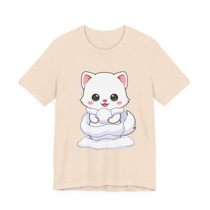 Kawaii Arctic Fox T-Shirt for Cute Winter Style