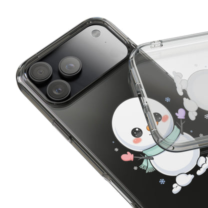 Kawaii Snowman Clear Impact-Resistant Case