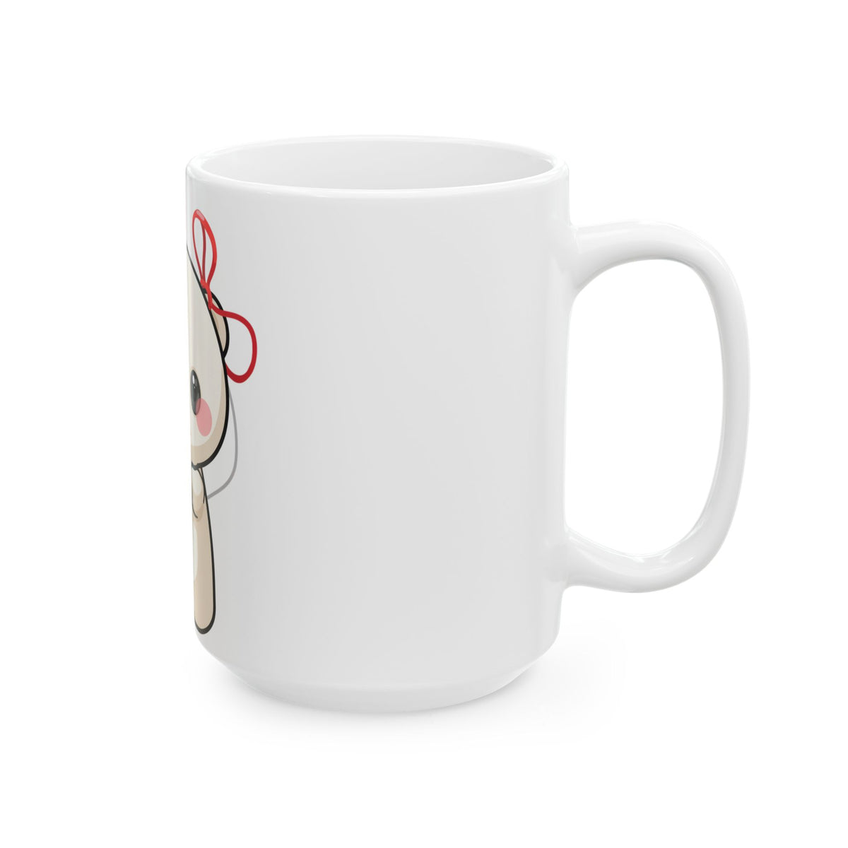 Kawaii Polar Bear Mug – Cute Jingle Bell Cub