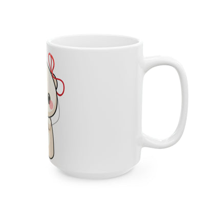 Kawaii Polar Bear Mug – Cute Jingle Bell Cub