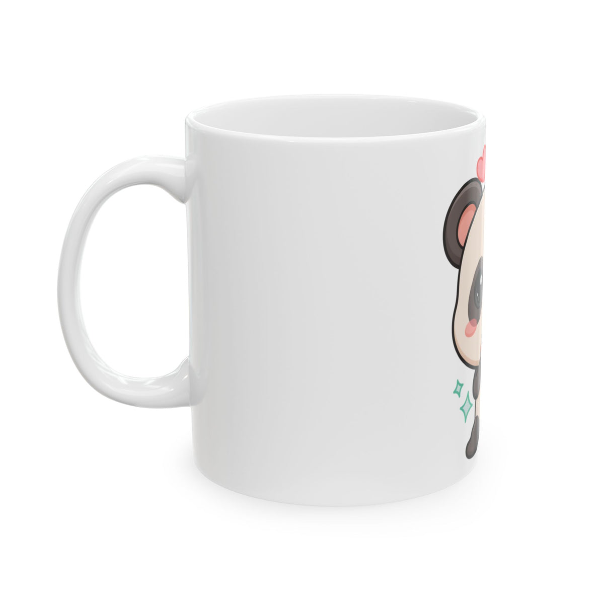Kawaii Panda Sushi Mug, Cute Chibi Animal Gift