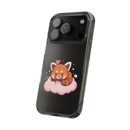 Cute Red Panda Phone Case, Dreamy Kawaii Cloud Art