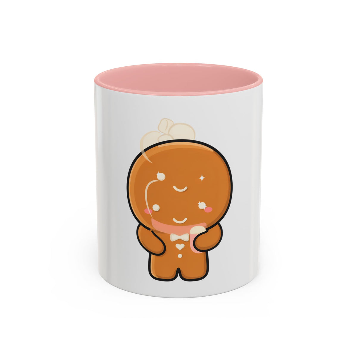Kawaii Gingerbread Mug for Cozy Cocoa Breaks
