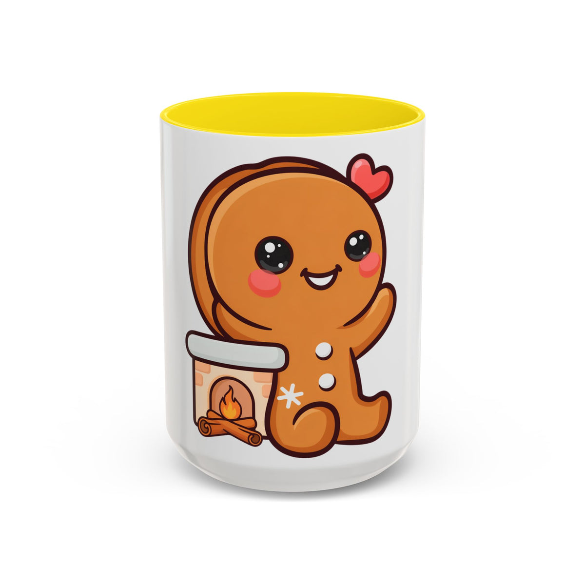Kawaii Gingerbread Mug for Cozy Winter Coffee Breaks