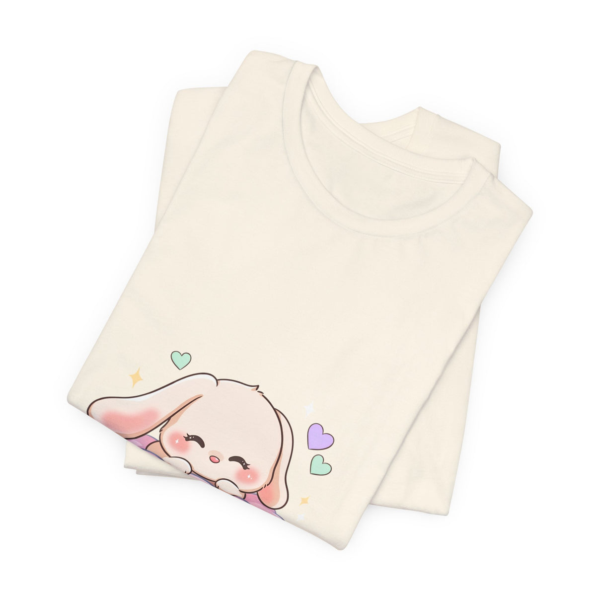 Kawaii Sleeping Bunny Tee, Cute Cloud Nap Unisex Shirt