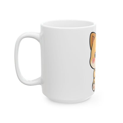 Kawaii Shiba Inu Mug – Cute Latte Dog Ceramic Cup