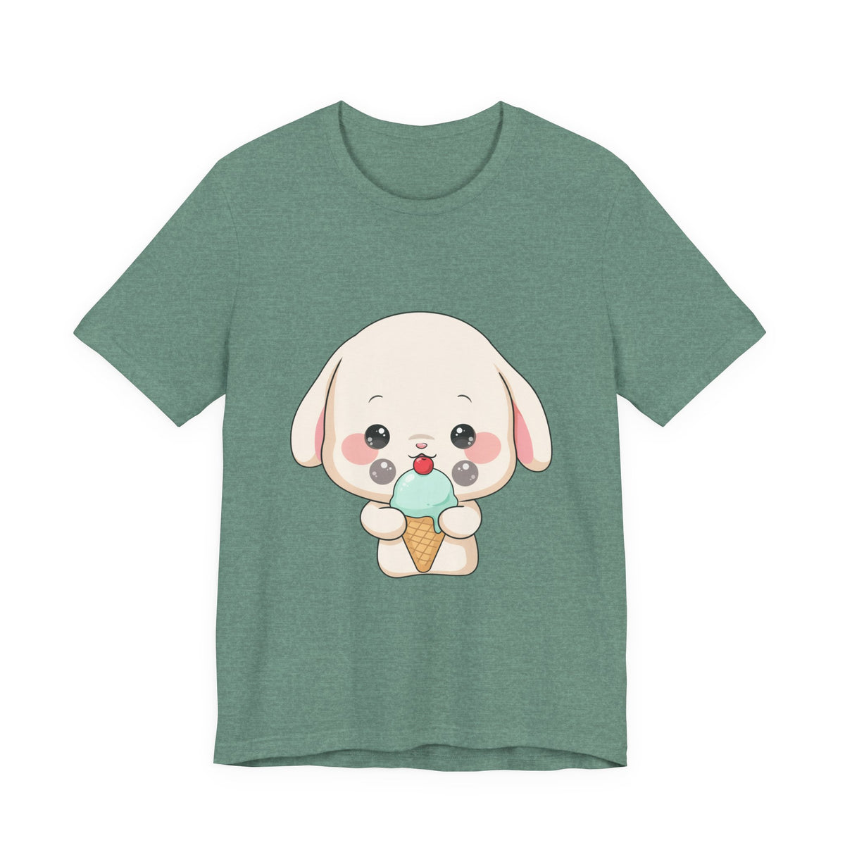 Kawaii Bunny Ice Cream Tee for Cute Style Lovers
