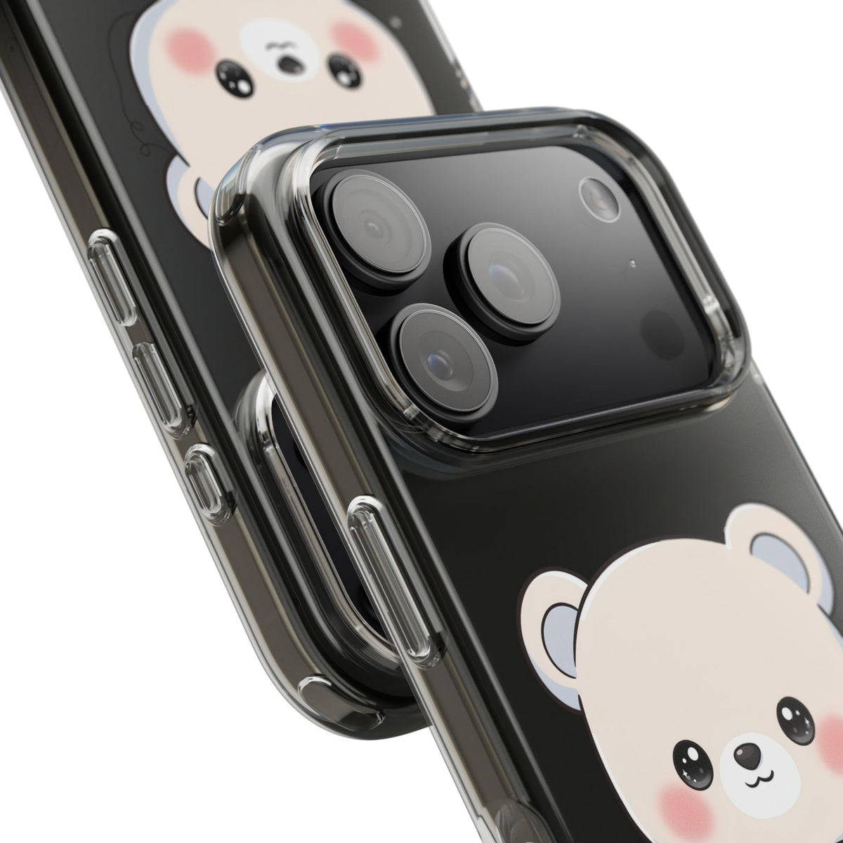 Kawaii Polar Bear Phone Case with Fairy Lights