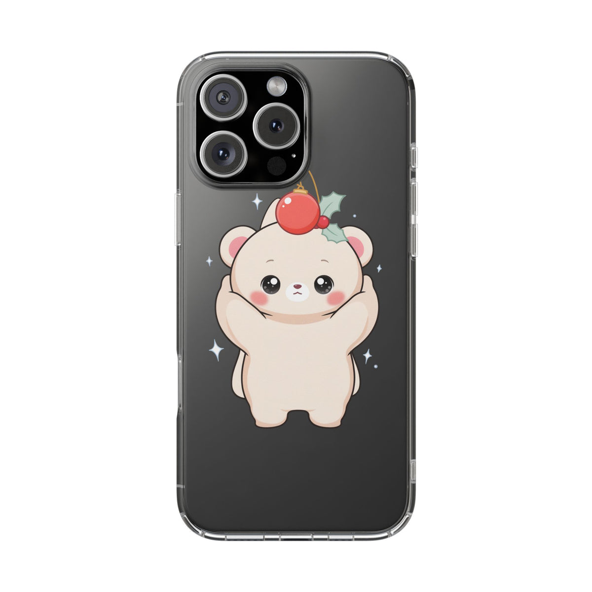 Kawaii Christmas Bear Phone Case for Cozy Holiday Days