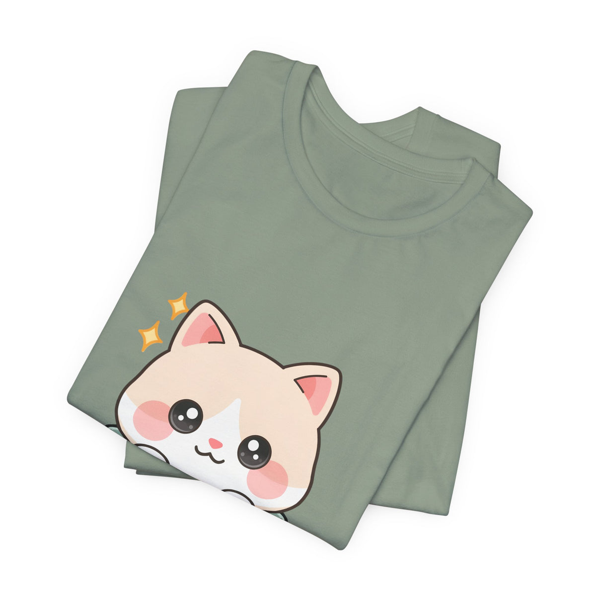 Kawaii Cat T-Shirt for Cute Cat and Chibi Art Fans