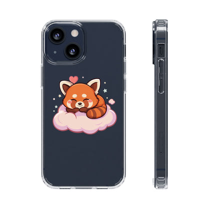 Cute Red Panda Phone Case, Dreamy Kawaii Cloud Art