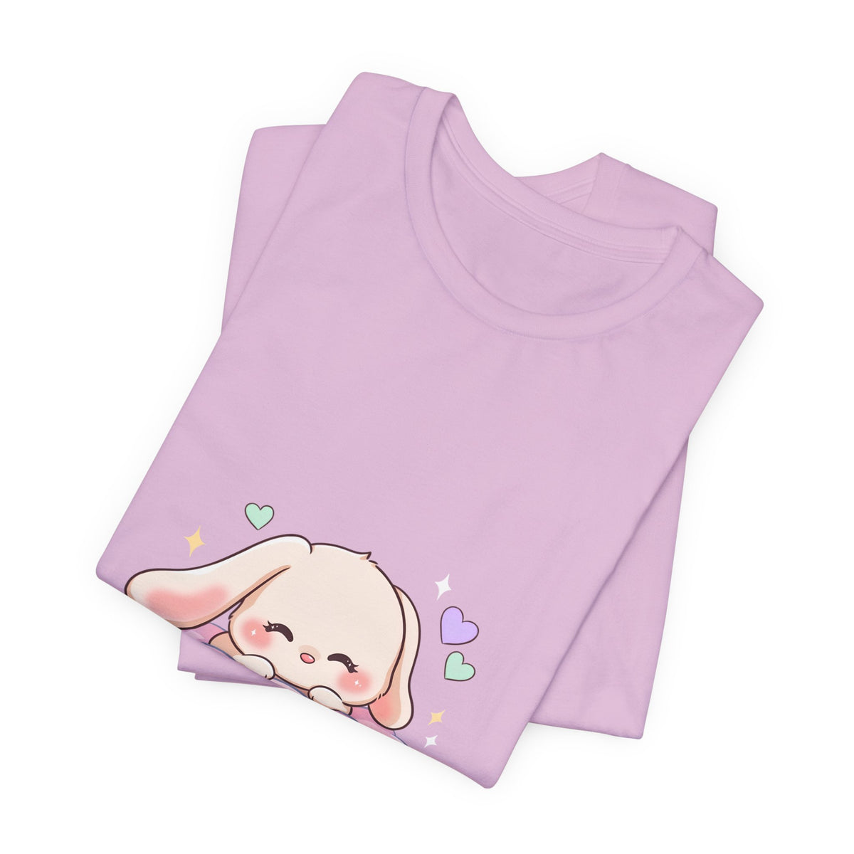 Kawaii Sleeping Bunny Tee, Cute Cloud Nap Unisex Shirt