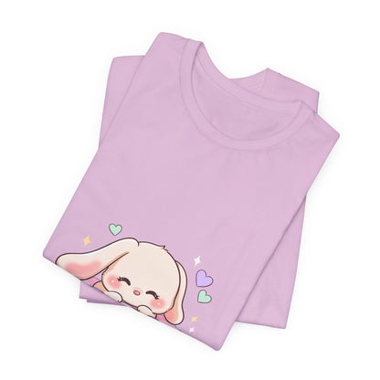 Kawaii Sleeping Bunny Tee, Cute Cloud Nap Unisex Shirt