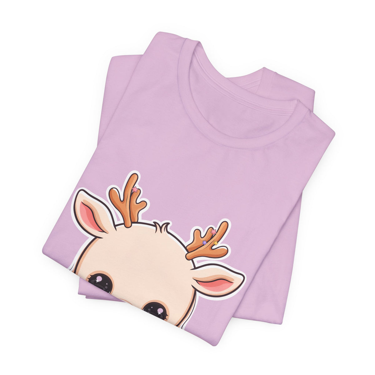 Kawaii Reindeer T-Shirt for Cozy Holiday Errands