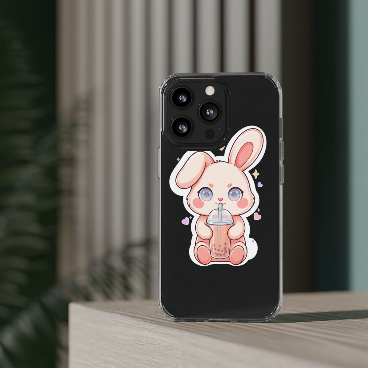 Kawaii Bunny Bubble Tea Phone Case for Boba Lovers