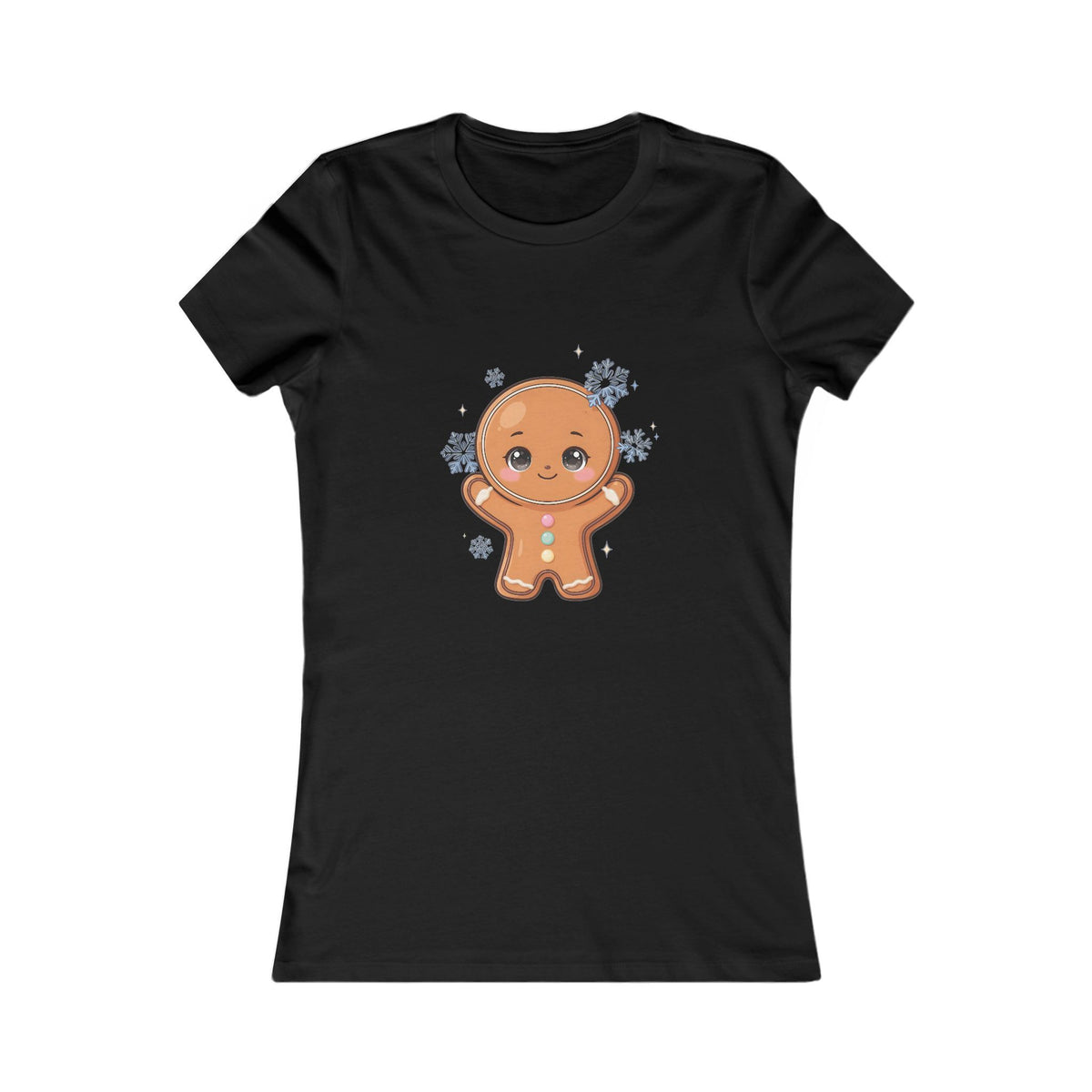 Kawaii Gingerbread T-Shirt for Cozy Winter Outings