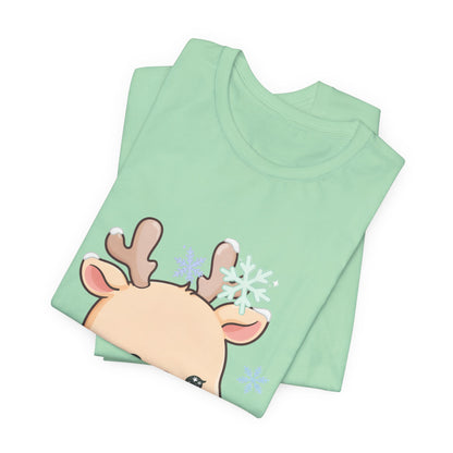 Kawaii Reindeer T-Shirt for Cute Winter Outfits