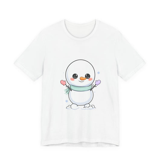 Cute Snowman T-Shirt for Kawaii Winter Fans