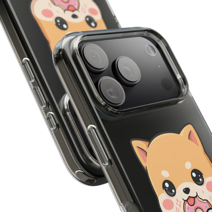 Kawaii Shiba Inu Phone Case with Donut