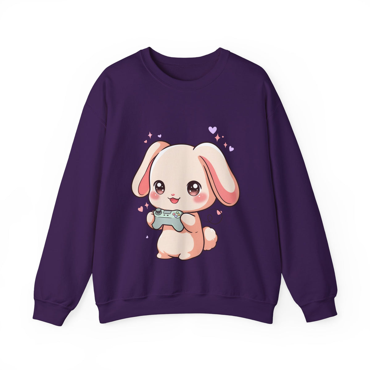 Kawaii Gamer Bunny Sweatshirt for Cozy Gaming Days