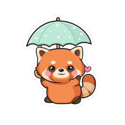 Kawaii Red Panda Sticker for Laptop and Journal Decor