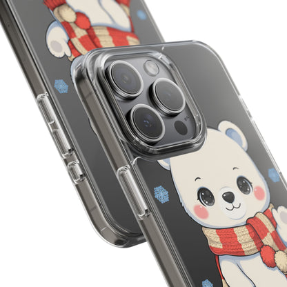 Kawaii Polar Bear Phone Case – Cozy Christmas Cub