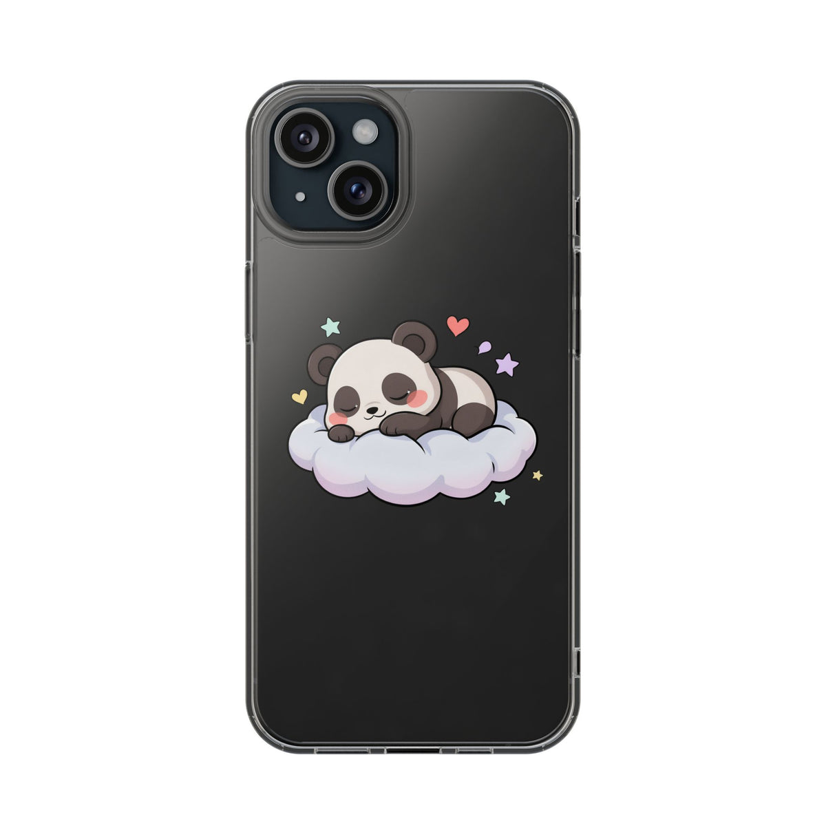 Sleeping Panda Clear Impact-Resistant Phone Case