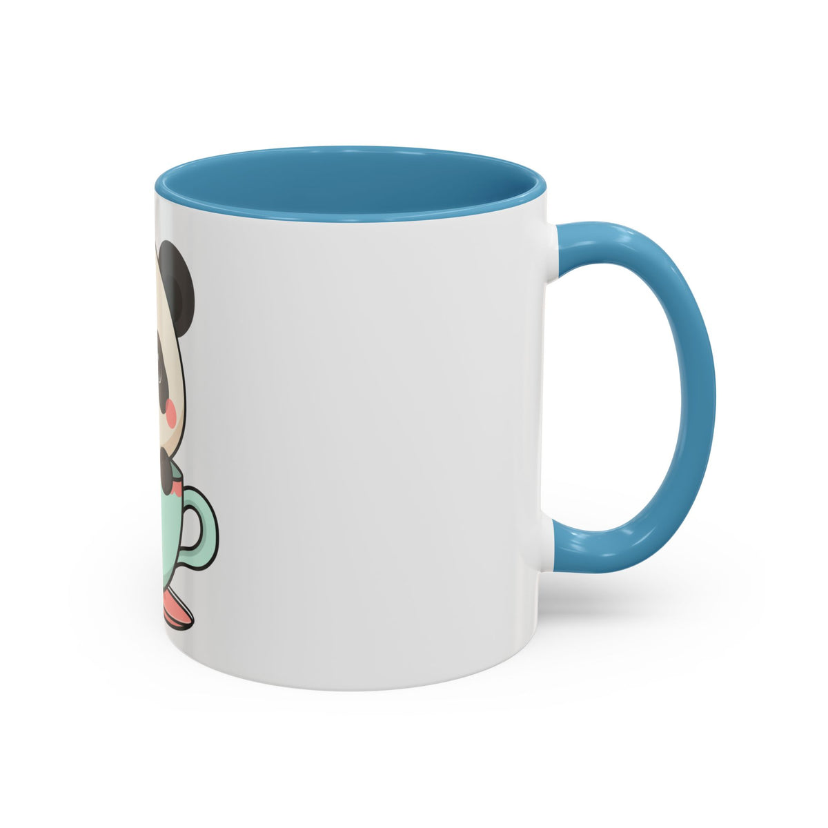 Kawaii Panda Accent Coffee Mug for Panda Lovers