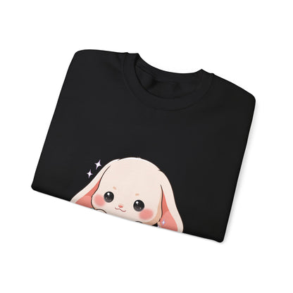 Kawaii Bunny Sweatshirt, Cute Chibi Tea Cup Rabbit
