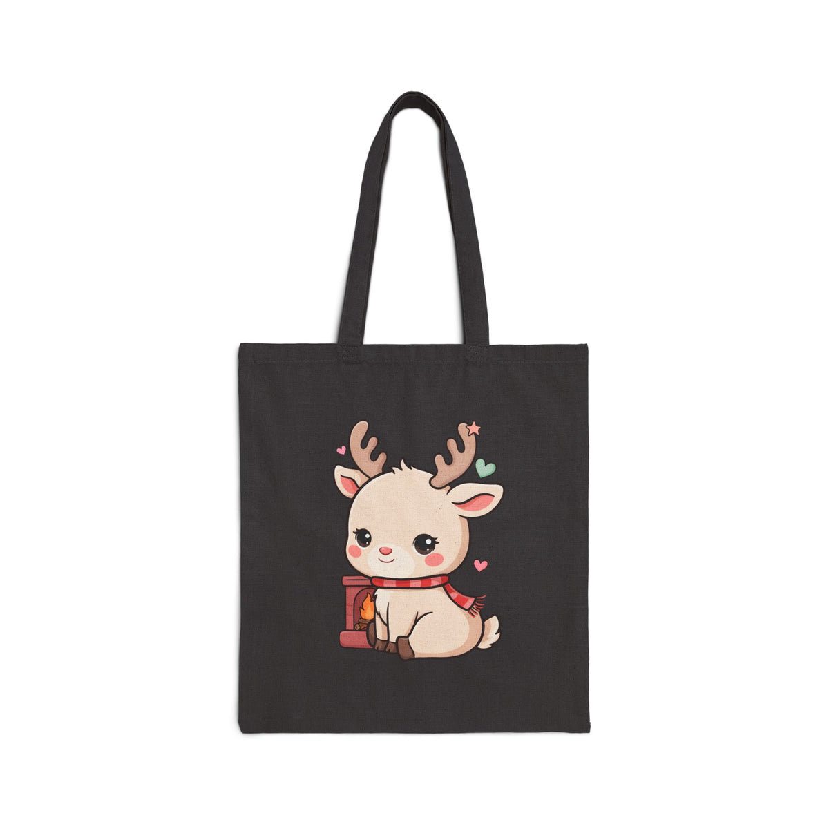 Kawaii Reindeer Tote Bag for Cozy Christmas Cheer
