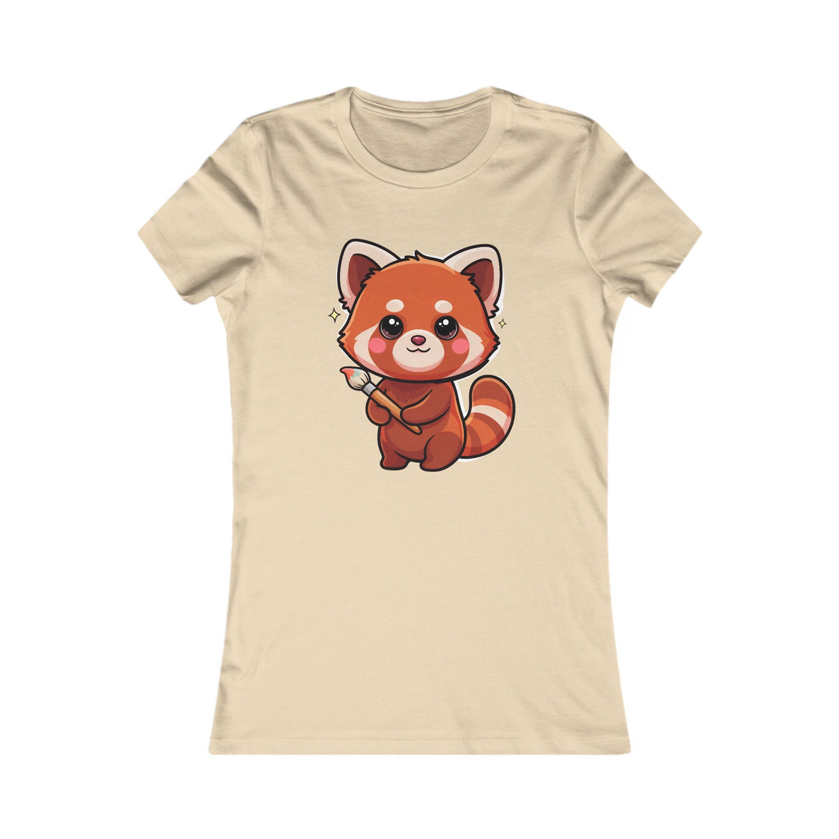 Kawaii Red Panda Women's Tee for Art Lovers