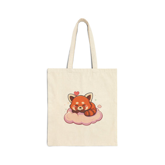 Red Panda Tote Bag for Kawaii Animal Lovers